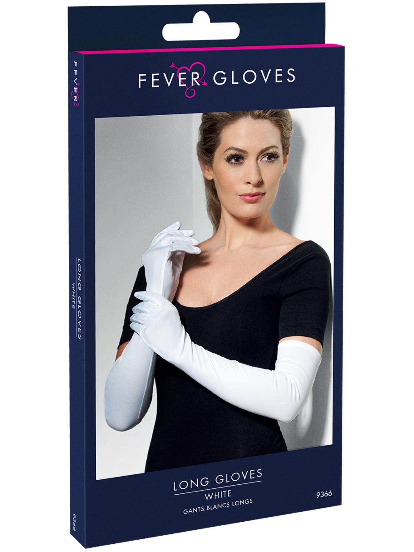 Smiffys FEVER Gloves, White AC für Damen