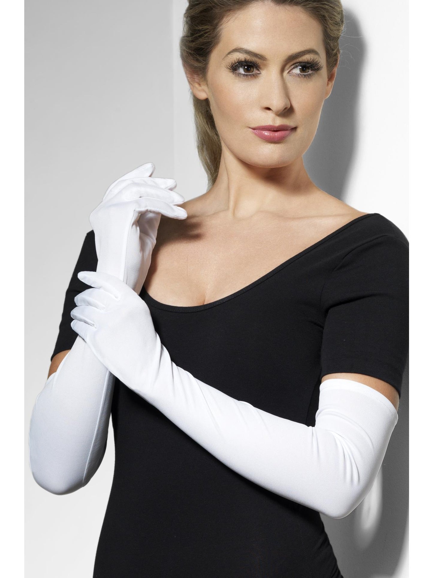 Smiffys FEVER Gloves, White AC für Damen