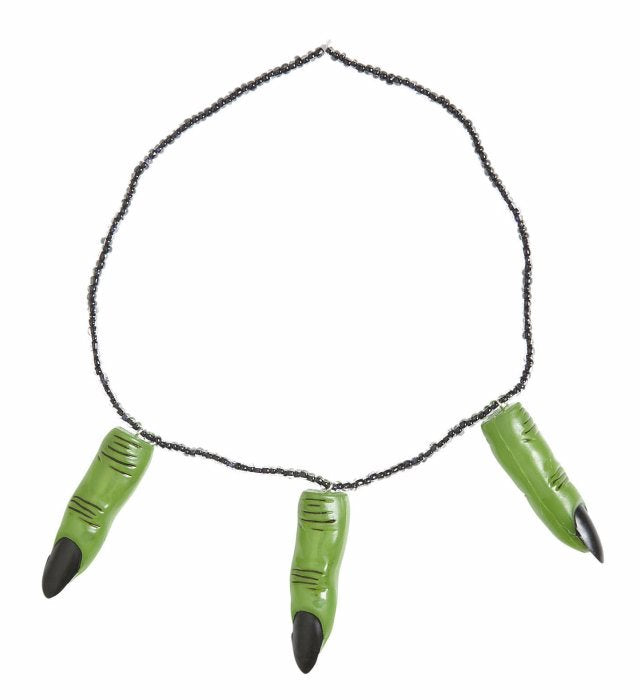 Kette mit realistisch gestalteten abgetrennten Fingern als Halloween-Accessoire