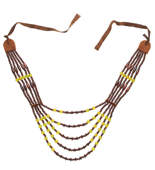Tribal Halskette mit auffälligem Design für Fasnacht und Karneval