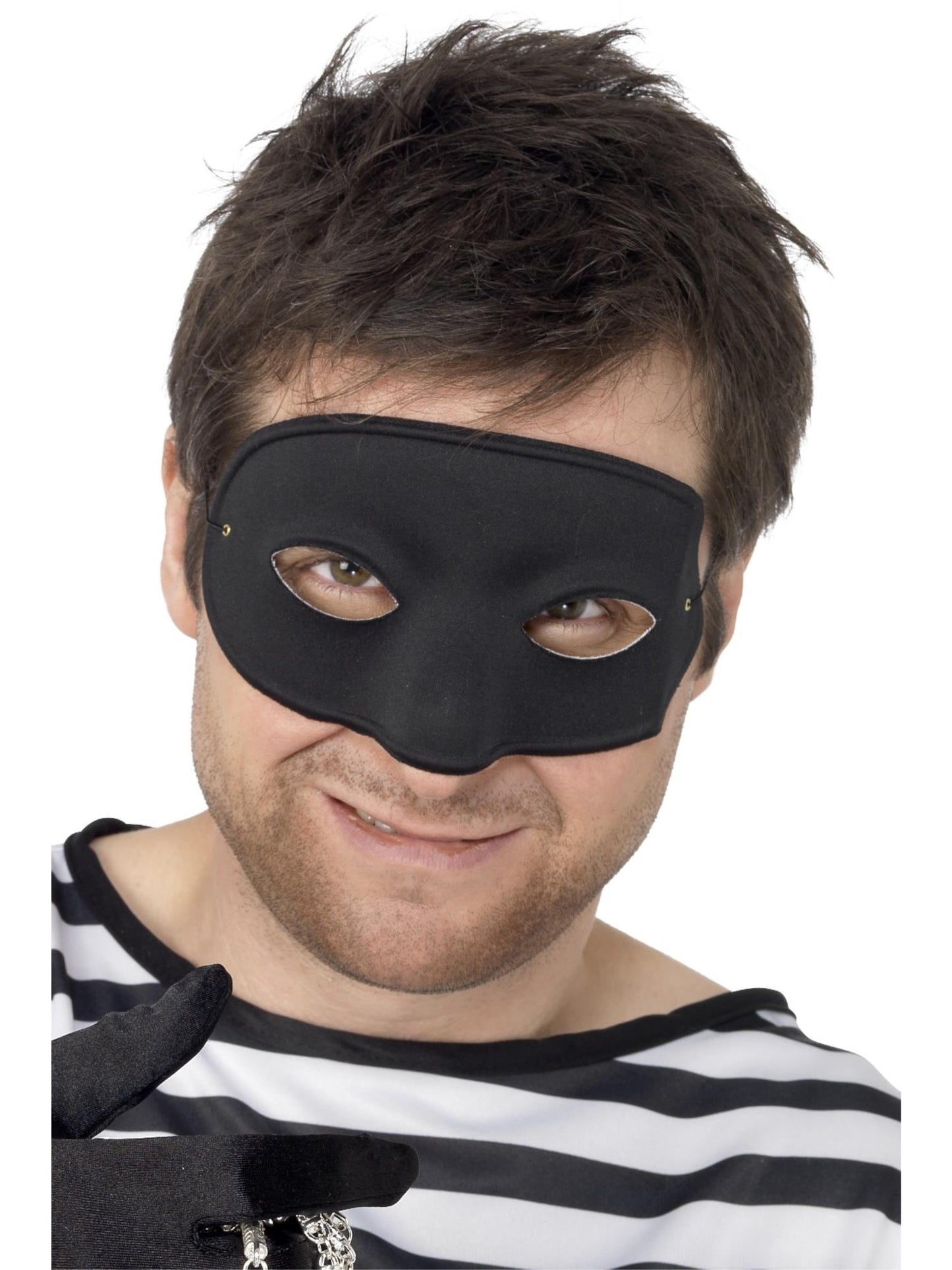 Smiffys Burglar Eyemask, Black für Unisex