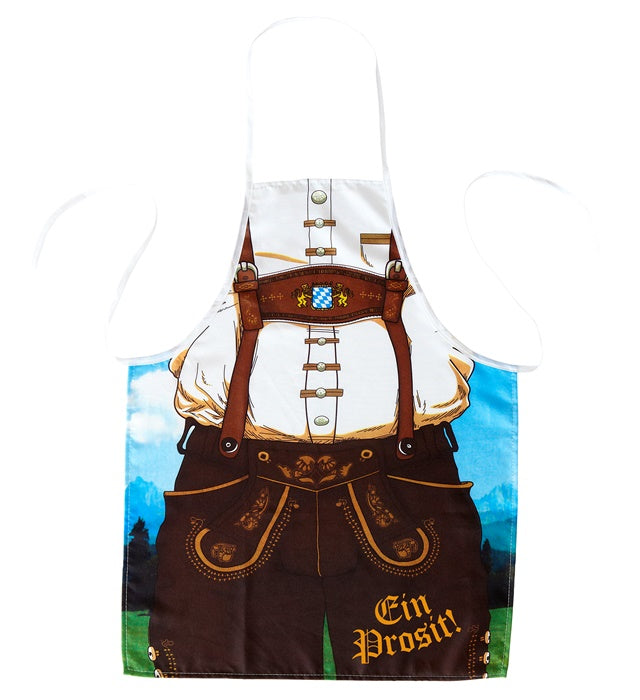 Bayerische Schürze in traditionellem Design auf weißem Hintergrund