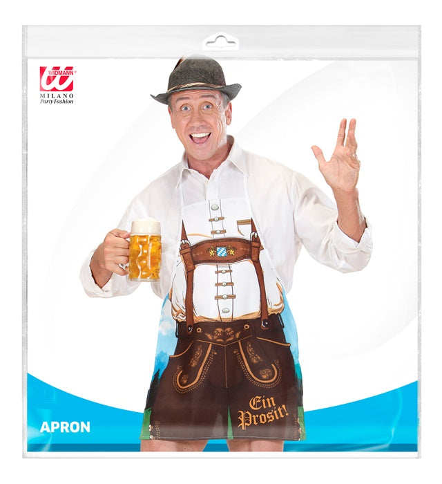 Bayerische Schürze in traditionellem Design auf weißem Hintergrund