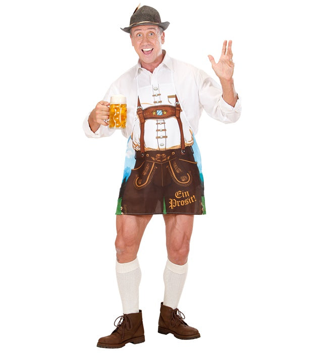 Bayerische Schürze in traditionellem Design auf weißem Hintergrund