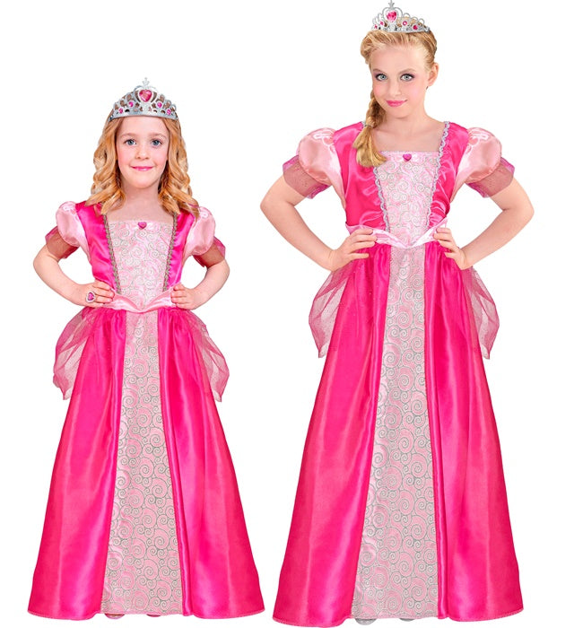 Prinzessinnen-Kleid mit funkelnder Tiara – Fasnacht Kostüm
