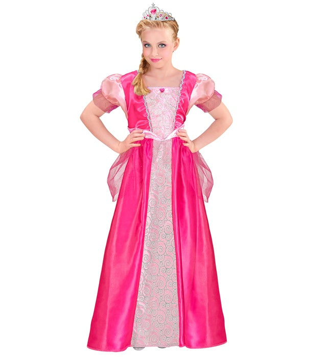 Prinzessinnen-Kleid mit funkelnder Tiara – Fasnacht Kostüm