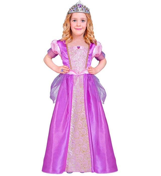 Prinzessinnen-Kleid mit Tiara in elegantem Design für Fasnacht und Karneval