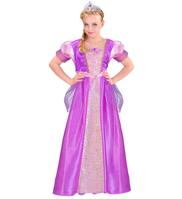 Prinzessinnen-Kleid mit Tiara in elegantem Design für Fasnacht und Karneval
