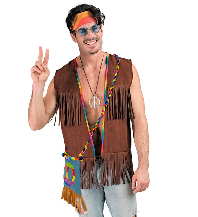 Bunte Hippie Tasche im Vintage-Stil als Fasnachts-Accessoire