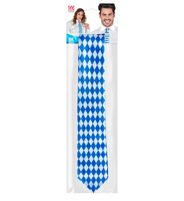 "KRAWATTE BAYRISCH" Satin Blau