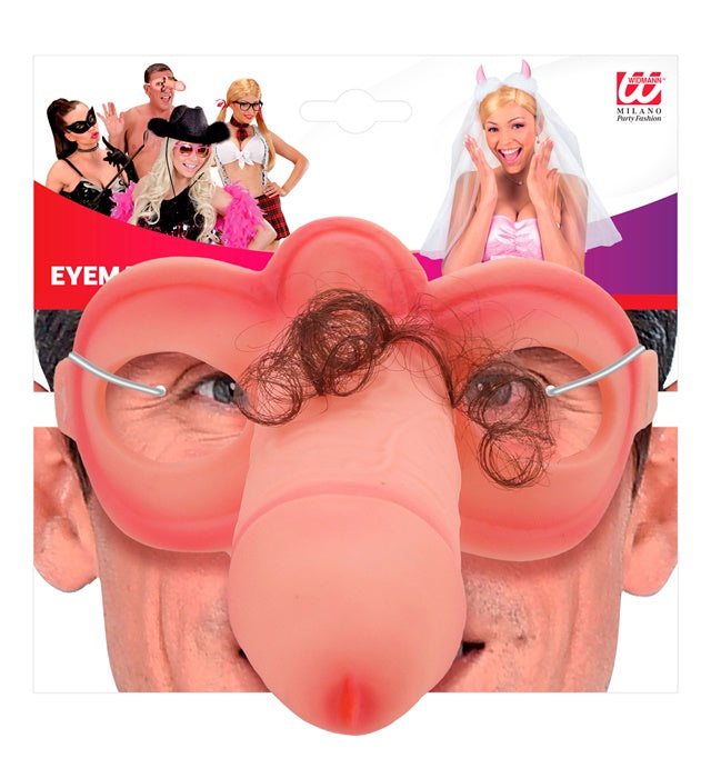 Willy Augenmaske in auffälligem Design für Fasnacht und Karneval