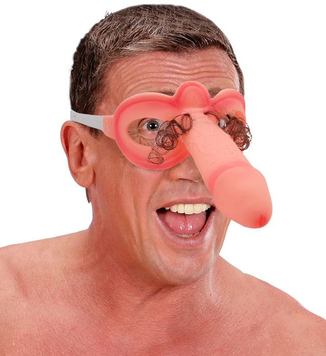 Willy Augenmaske in auffälligem Design für Fasnacht und Karneval
