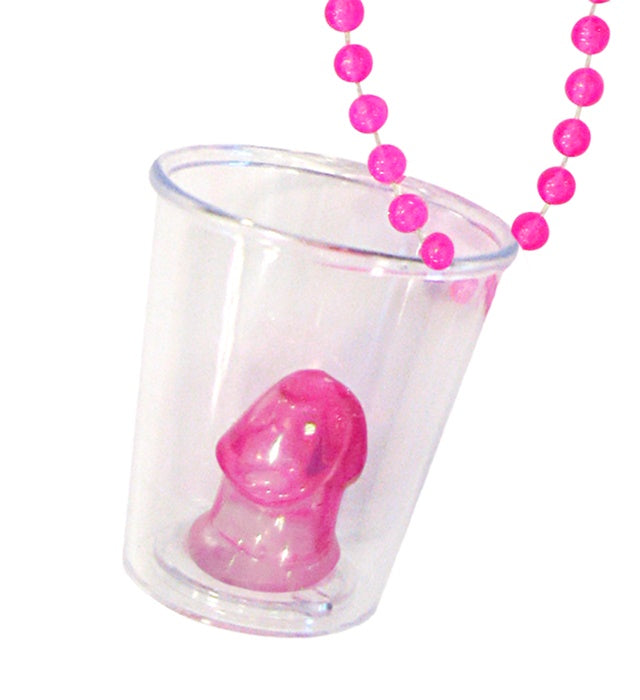 Halskette mit integriertem Willy Schnapsglas als Fasnacht Accessoire