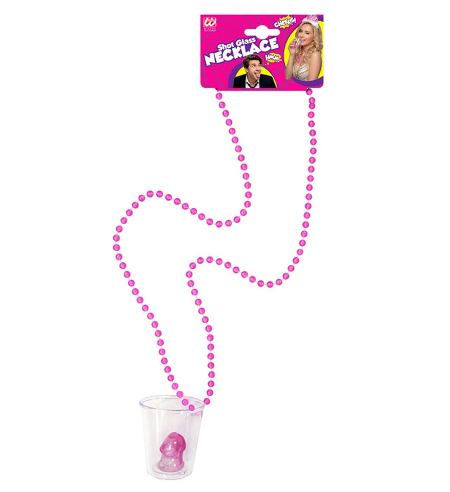Halskette mit integriertem Willy Schnapsglas als Fasnacht Accessoire
