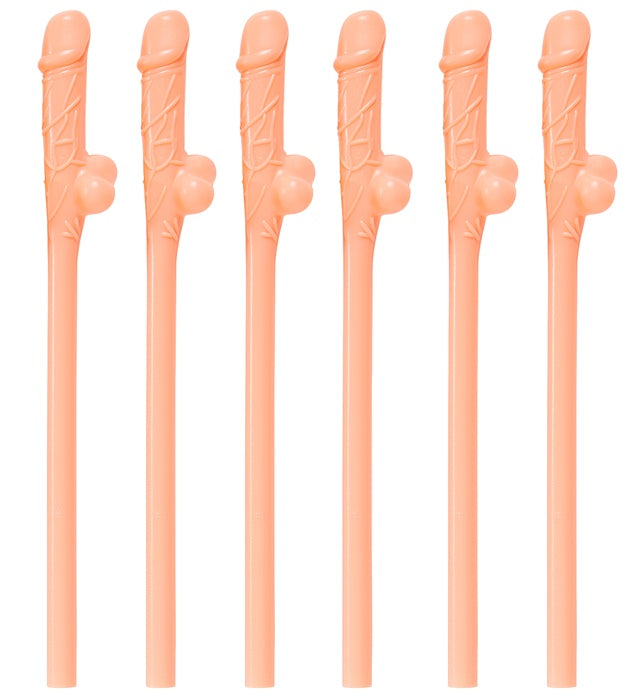 Set von 6 wiederverwendbaren Strohhalmen für Fasnacht und Party