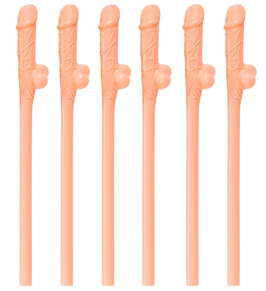 Set von 6 wiederverwendbaren Strohhalmen für Fasnacht und Party
