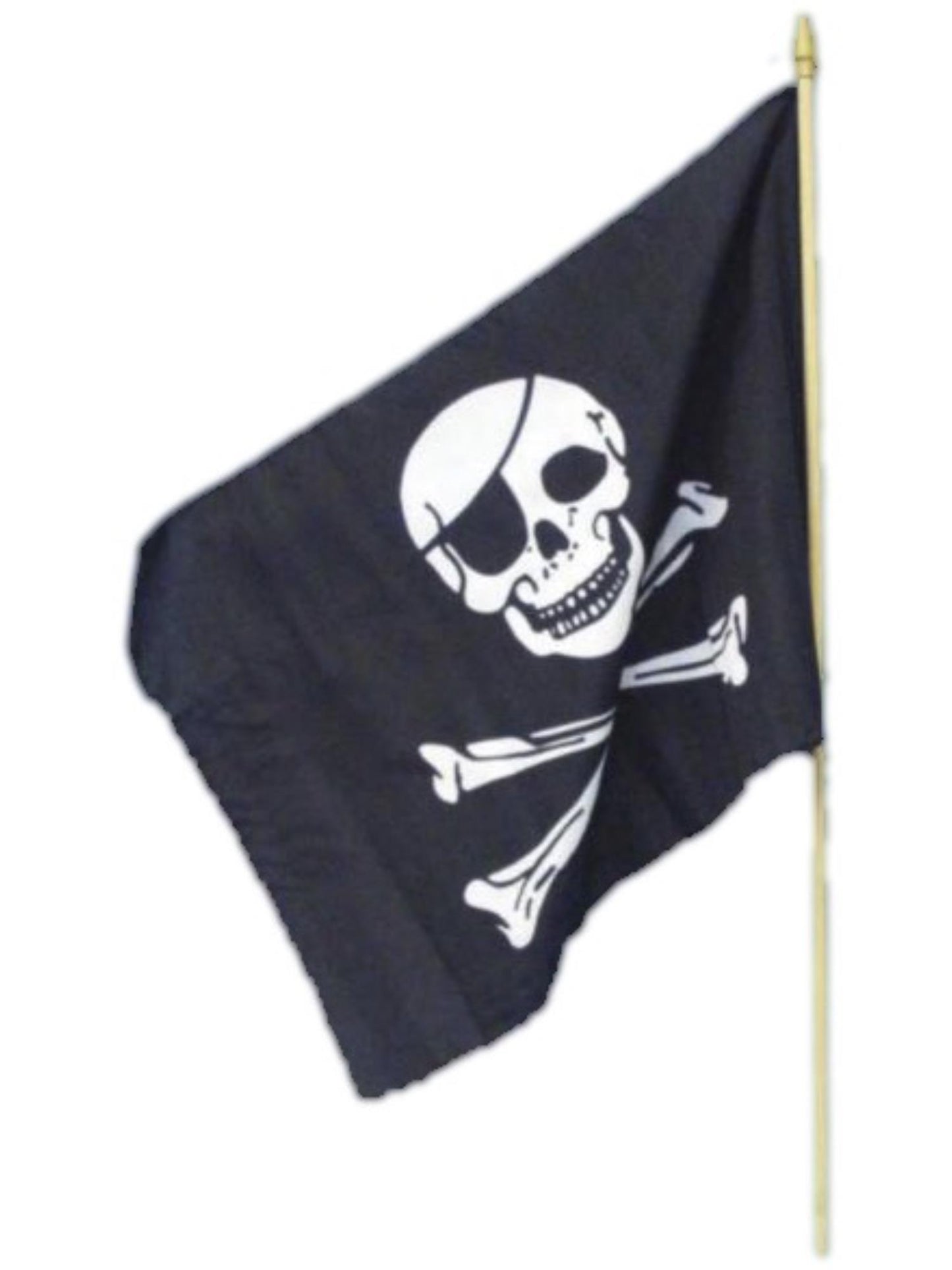 Smiffys Pirate Flag, 45x30cm / 18inx12in, Black PG für Unisex