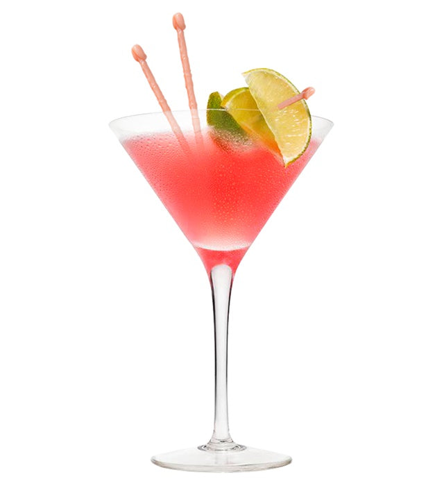 Set aus 10 bunten Cocktailpickern für Fasnacht und Mottoparty