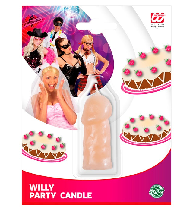 Willy Party Kerze als lustige Dekoration für Fasnacht