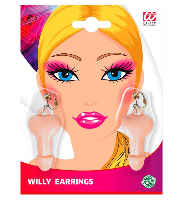 Willy Ohrringe als auffälliges Fasnacht-Accessoire