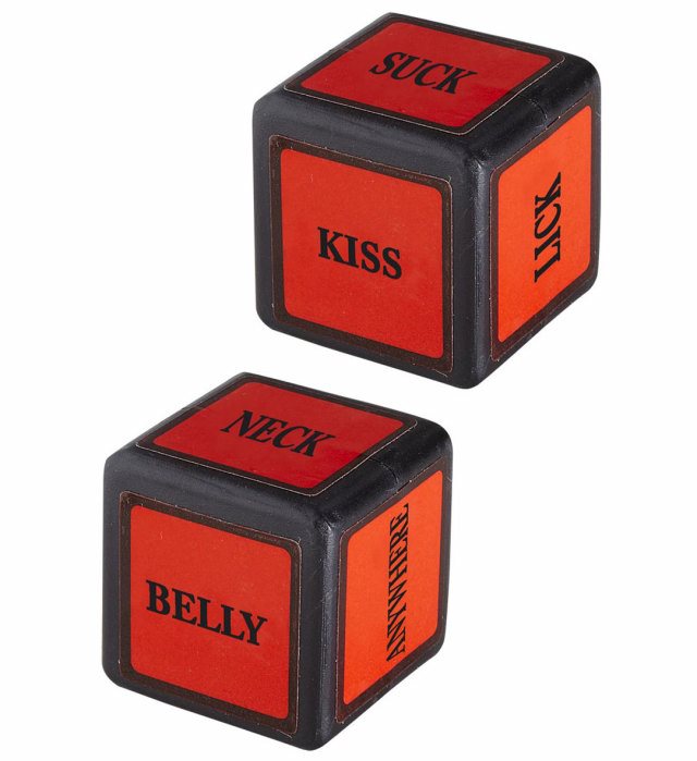 Set aus zwei sexy Würfeln als Fasnacht-Accessoire