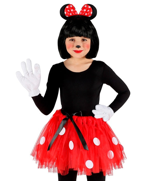 Kinderkostüm Mäuschen mit Tutu und Ohren Stirnband für Fasnacht