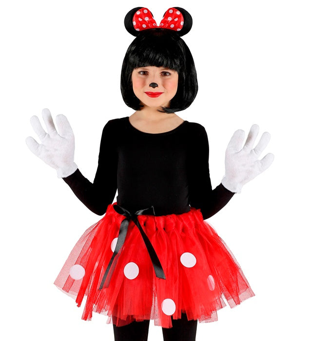 Kinderkostüm Mäuschen mit Tutu und Ohren Stirnband für Fasnacht