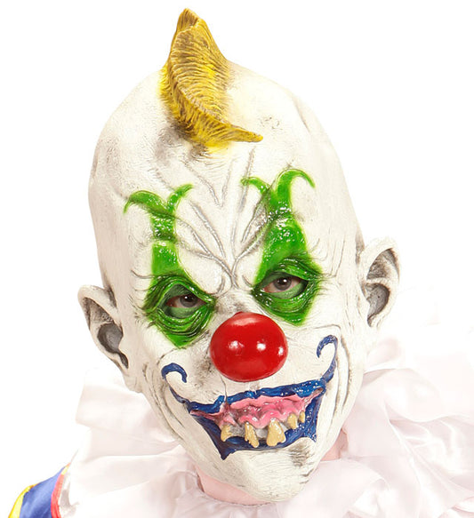 3/4 Maske Killerclown Goofy mit gruseligem Clown-Design für Fasnacht