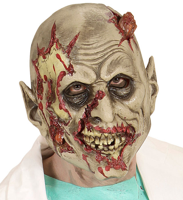 Realistische Zombie-Maske aus dem Labor für Halloween und Fasnacht