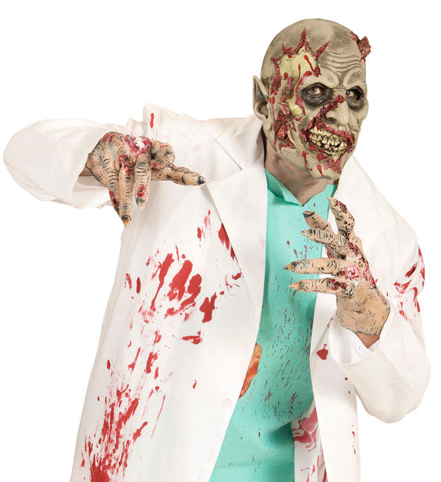 Realistische Zombie-Maske aus dem Labor für Halloween und Fasnacht