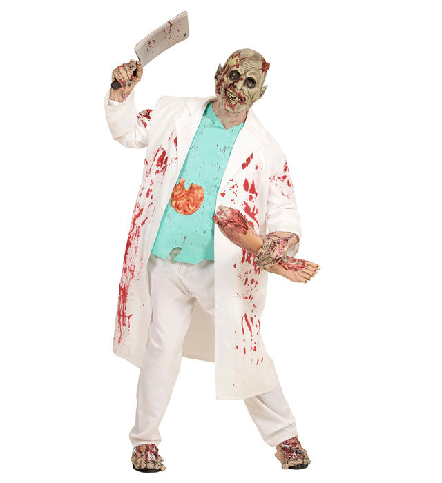 Realistische Zombie-Maske aus dem Labor für Halloween und Fasnacht