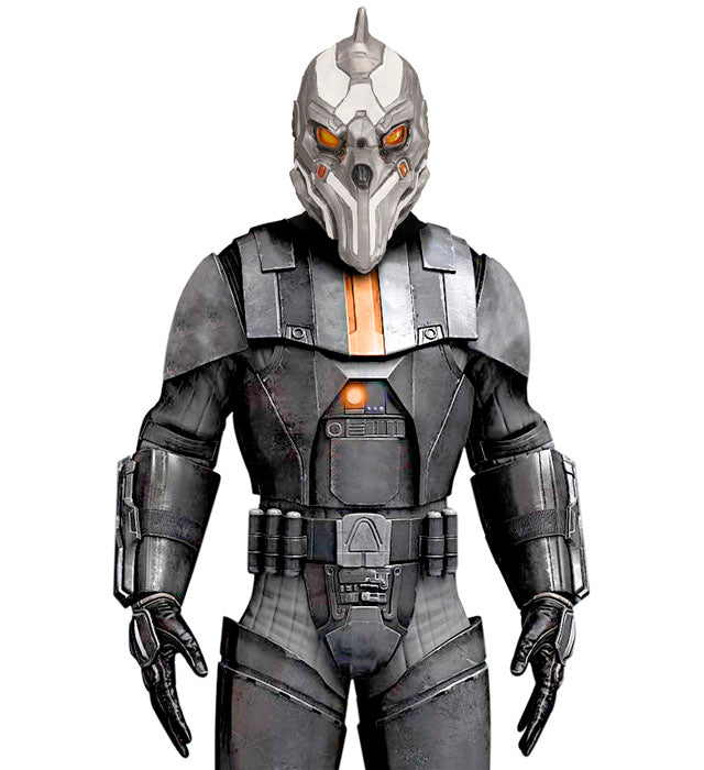 Futuristische Space Commander Maske für Fasnacht und Halloween