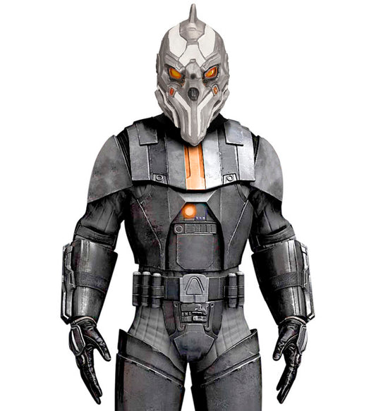 Futuristische Space Commander Maske für Fasnacht und Halloween