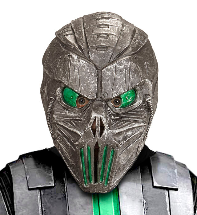 Space Alien Maske mit leuchtenden Augen und futuristischem Design