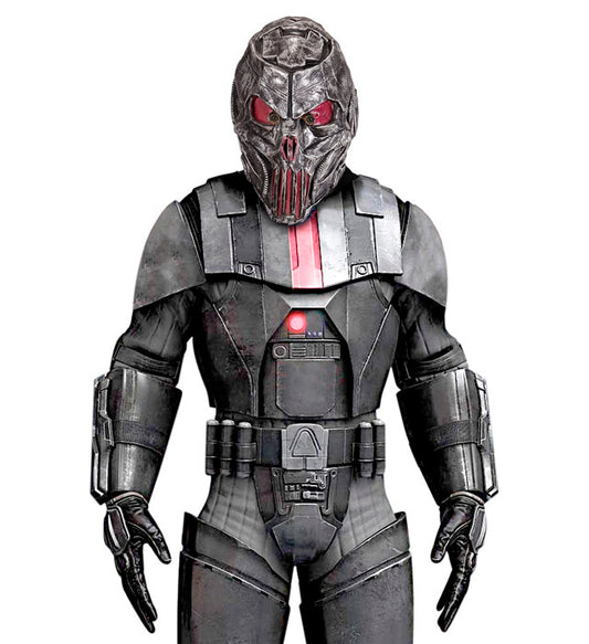 Space Predator Maske mit ausserirdischem Design für Halloween und Fasnacht