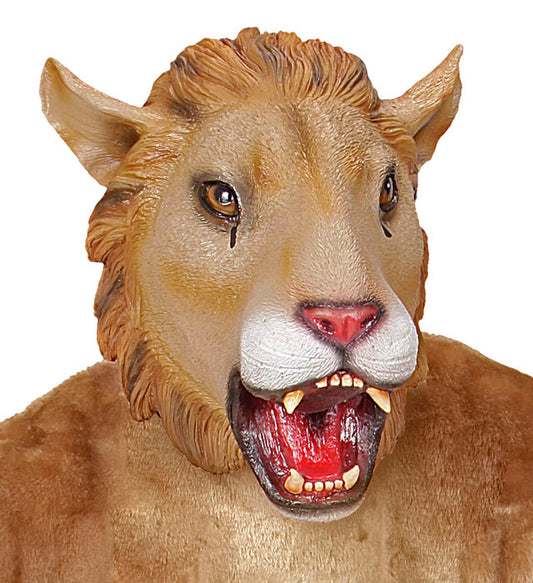 Ganzkopf Löwenmaske mit realistischer Gestaltung