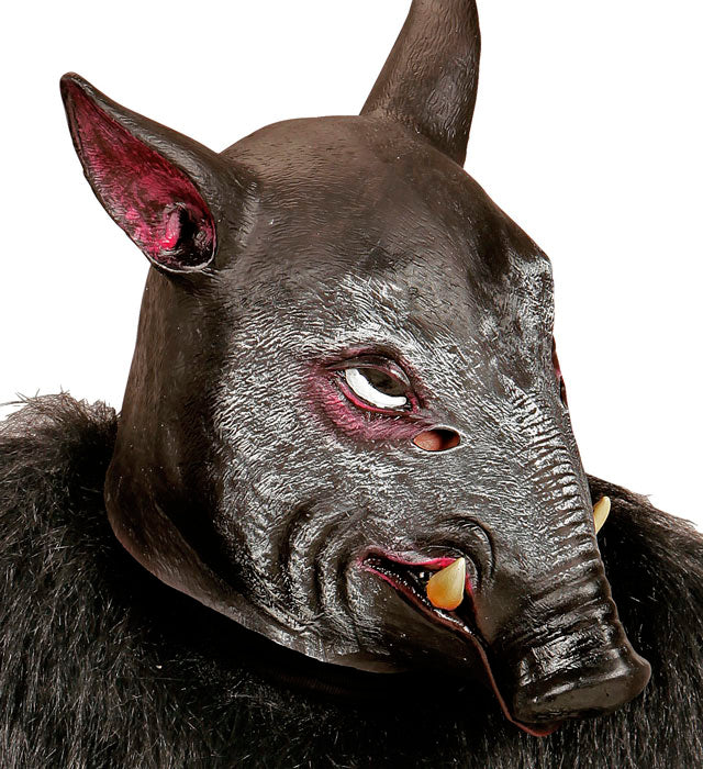 Ganzkopf-Maske Wildschwein mit detailreichem Design