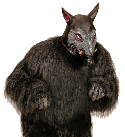 Ganzkopf-Maske Wildschwein mit detailreichem Design