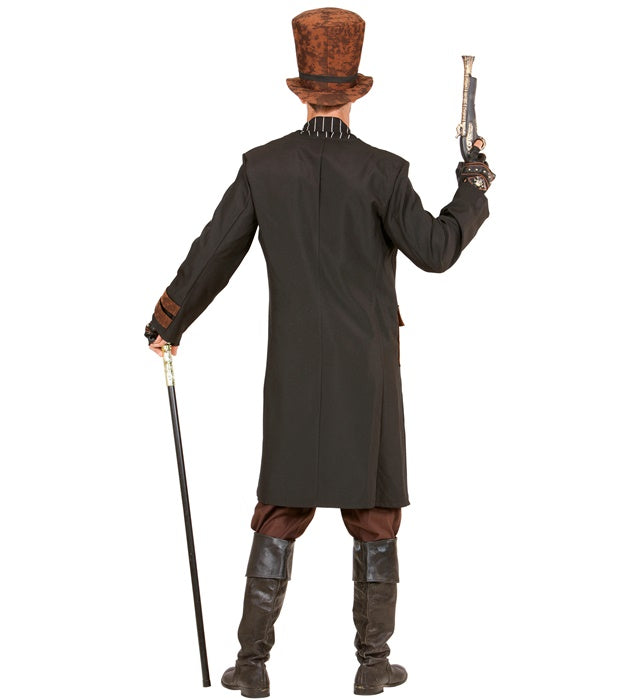 Steampunk Kostüm mit Mantel, Hemd und Hut für Fasnacht und Mottoparty