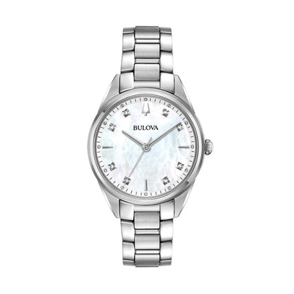 BULOVA Mod. SS CLASSIC SUTTON MOP DIAMONDS LADY 96P199