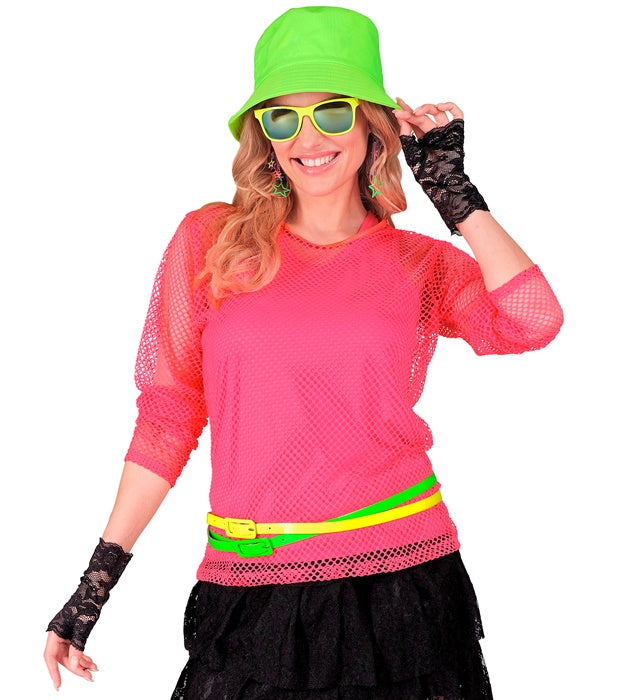 Neon pinkes Tank Top für Fasnacht und Karneval