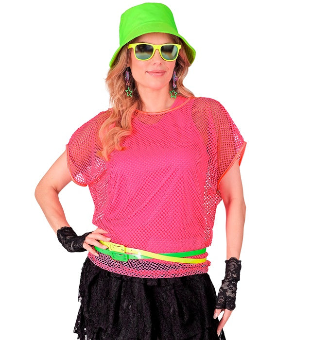 Neon pinkes Tank Top für Fasnacht und Karneval