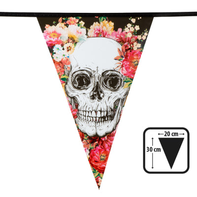 Boland Halloween-Wimpelkette Day of the Dead Wimpelkette 6 m – Halloween-Dekoration