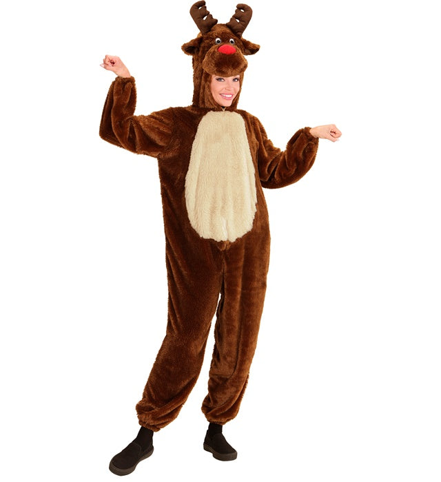 RENTIER SOFT PLÜSCHKOSTÜM (Overall mit Kapuze und Maske)