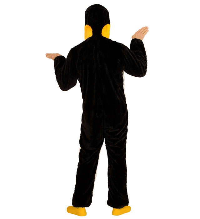 Pinguin Plüschkostüm Overall mit Kapuze für Fasnacht und Karneval