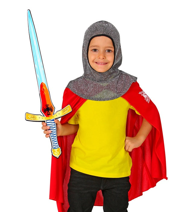 Kindliches Ritterschwert aus weichem Schaumstoff in 60 cm Länge