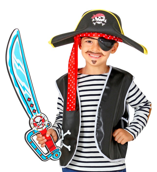 Weicher Piratensäbel aus Schaumstoff, 52 cm lang