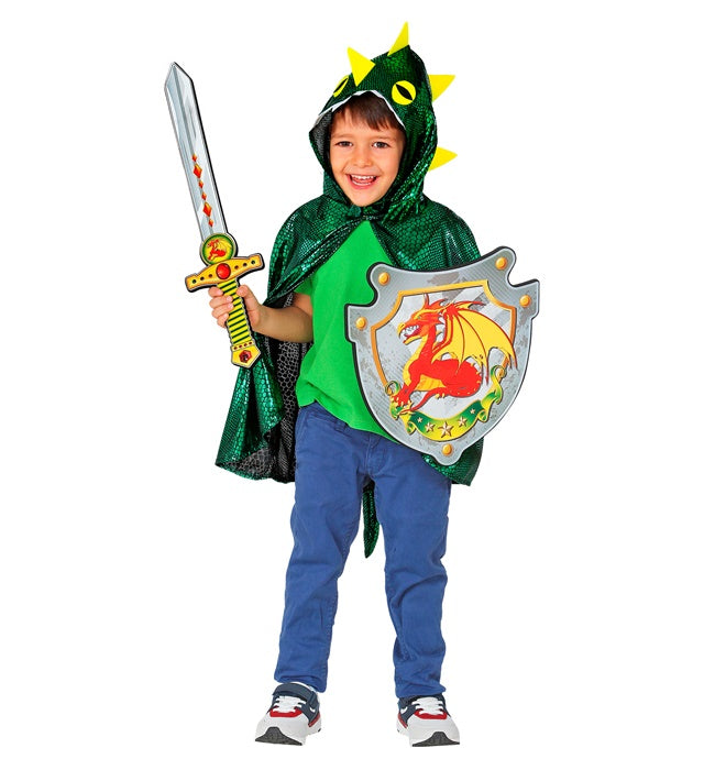 Kinderkostüm Drachenritter Schwert und Schild aus weichem Schaumstoff