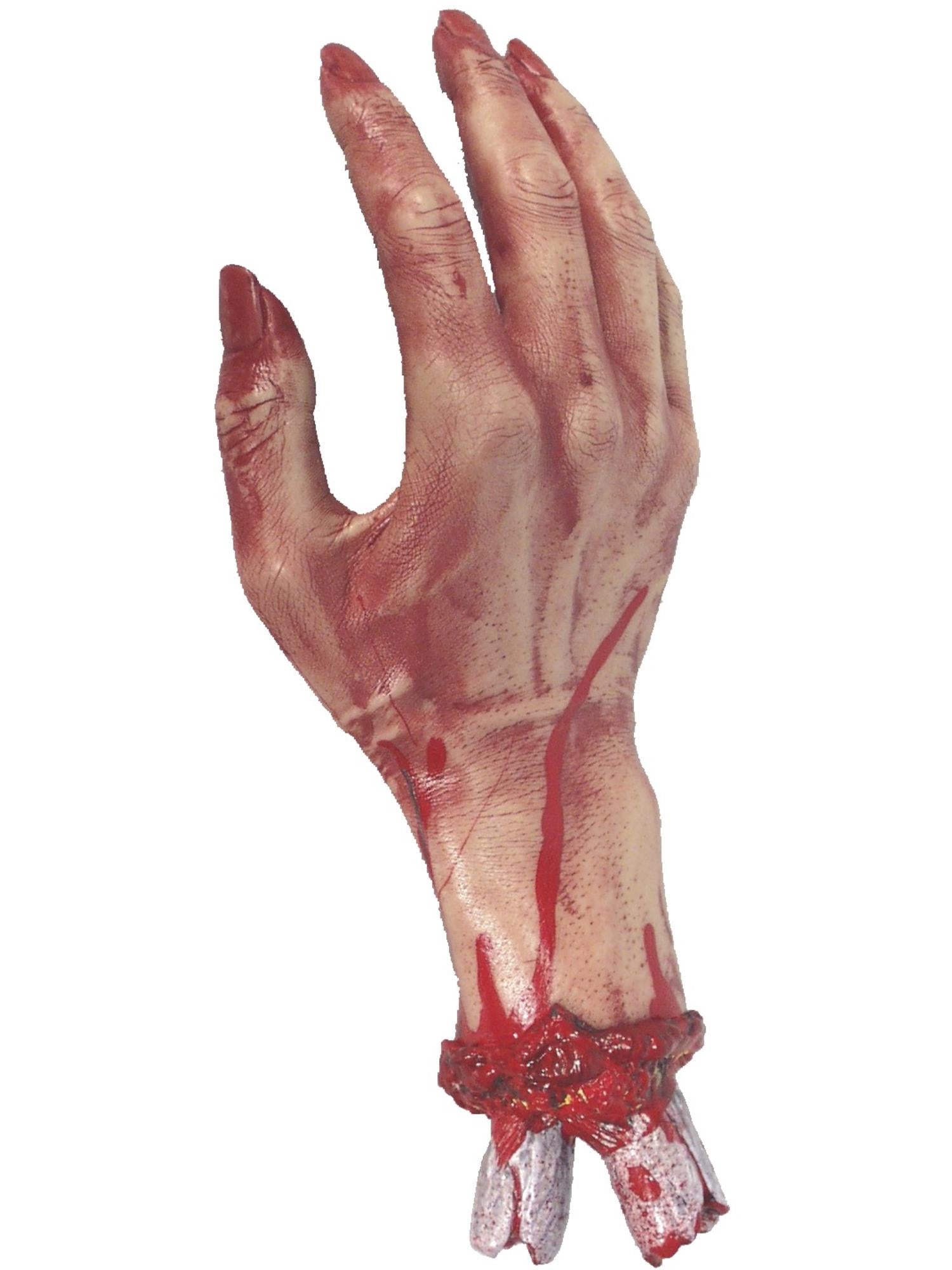 Smiffys abgetrennte Gory-Hand 30 cm für Halloween und Horror-Kostüme – Produktansicht