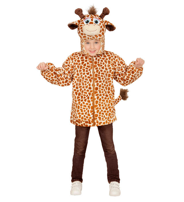 Giraffen Plüschkostüm mit Kapuzenjacke für Fasnacht und Karneval